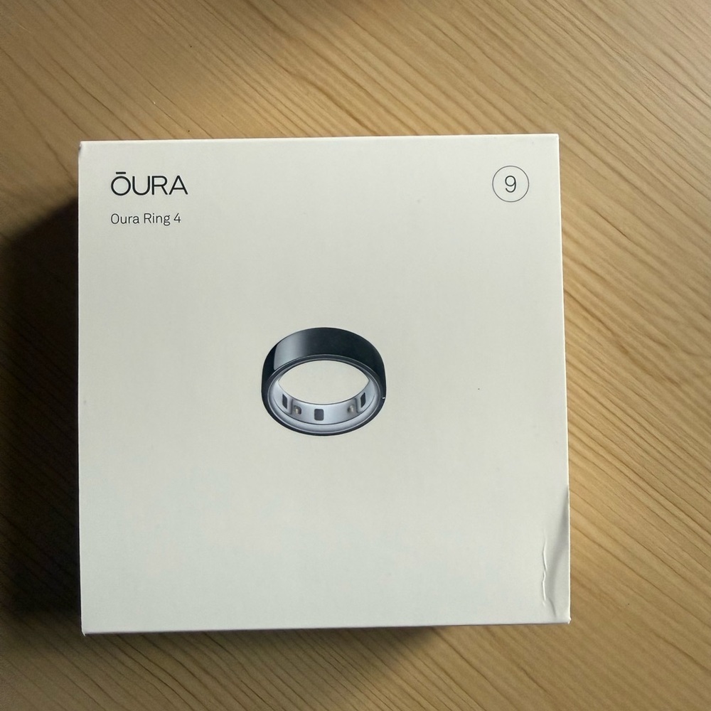 Oura Ring Gen 4 Horizon Black Smart Ring Size 9 NWT - Picture 8 of 9